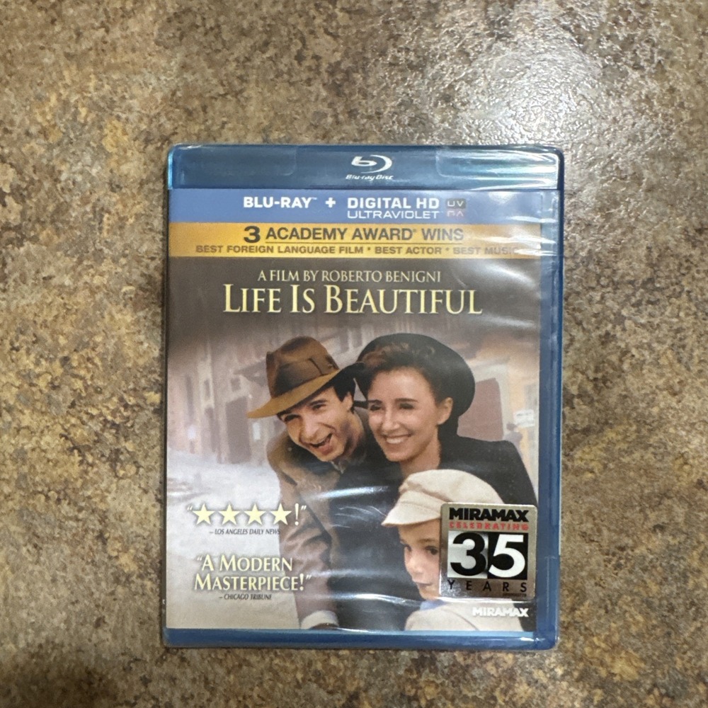Life Is Beautiful (Blu-ray) Roberto Benigni Academy Award Winning Film Brand New